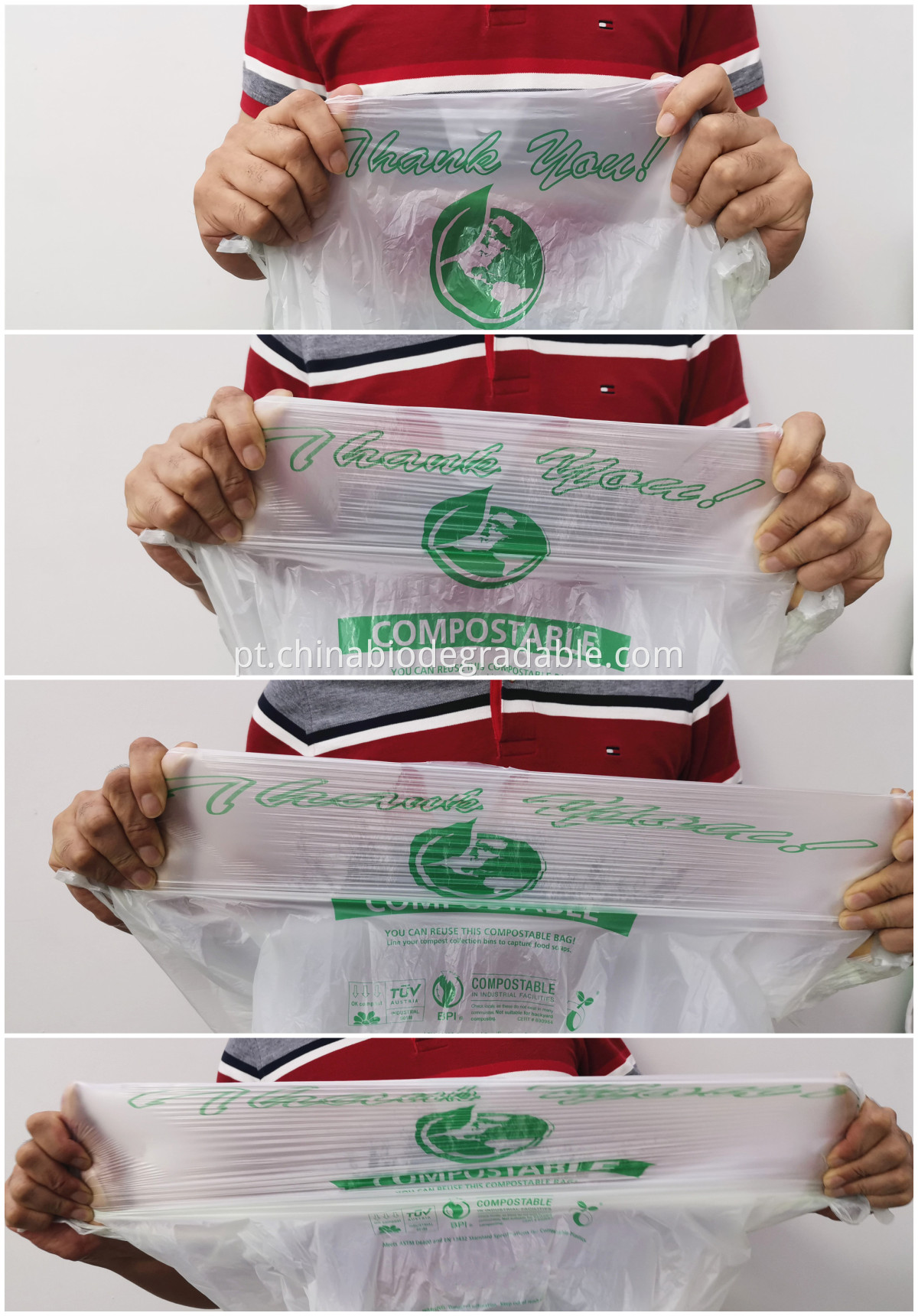 PLA Disposable Shopping Bags 
